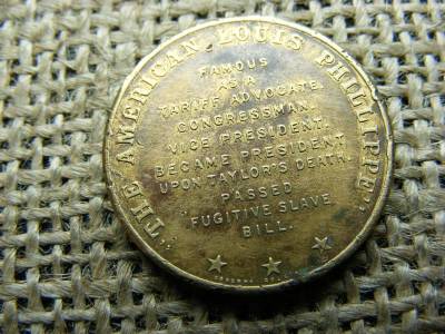 Millard Fillmore Érme, 1850-1853, 13. USA Elnök, Ritka Típus