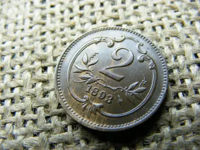 2 Heller, 1893, Korona-pénzrendszer