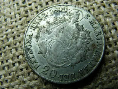 Ferdinánd, 1844, ezüst 20 krajcár, B verőhely