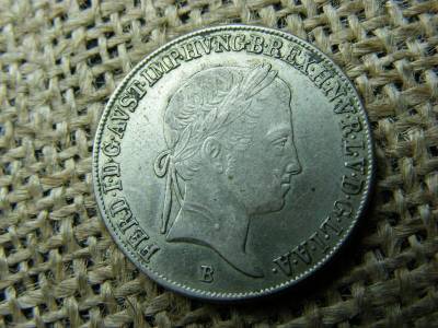 Ferdinánd, 1844, ezüst 20 krajcár, B verőhely