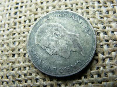 Románia, 1 leu, 1910, ezüst