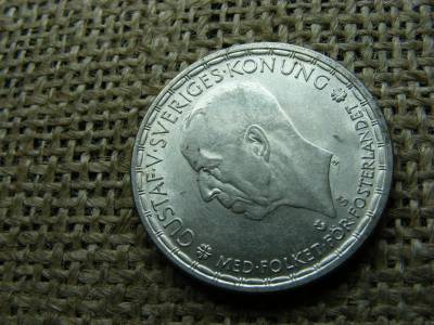 Svédország, 2 korona, 1950, ezüst