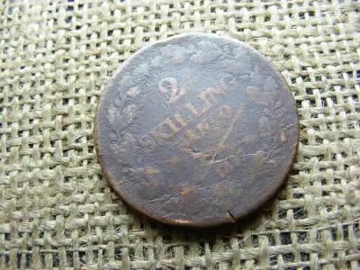 Svédország, 2 Skilling Banco 1837, Carl XIV Johan
