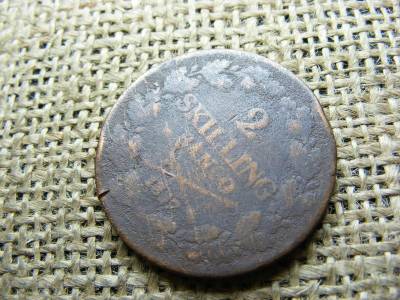 Svédország, 2 Skilling Banco 1837, Carl XIV Johan