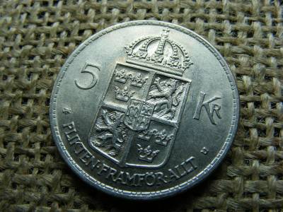 Svédország, 5 korona 1972, kronor