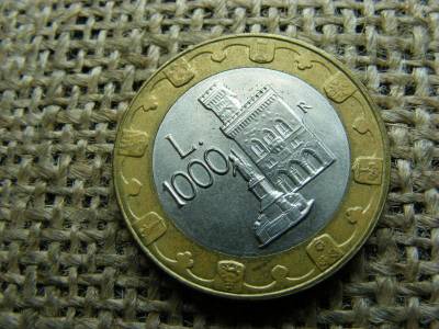 San Marino 1000 Lire, 1997, líra