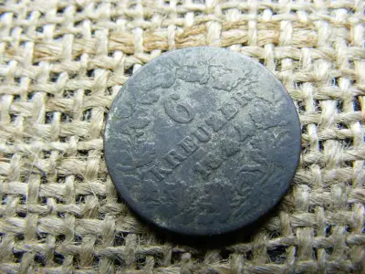 Ezüst 6 kreuzer, 1844, Adolf Nassau