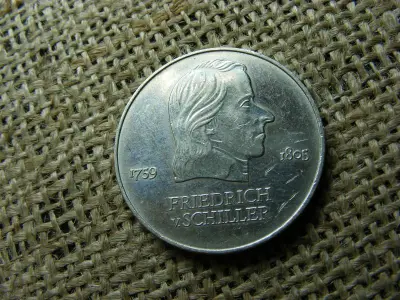 Németország 20 márka, 1972, Friedrich von Schiller