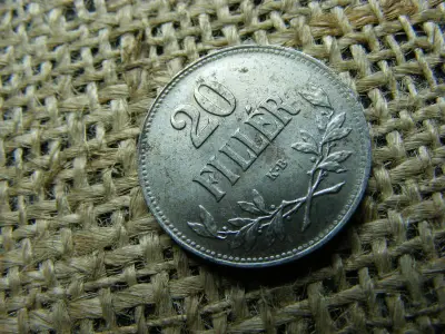 20 fillér, 1920, korona pénzrendszer