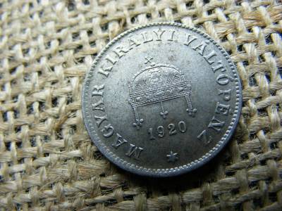 20 fillér, 1920, korona pénzrendszer