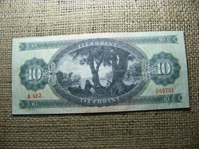 10 forintos bankjegy, 1960, VF+