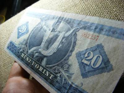 20 forintos bankjegy, 1965, VF+