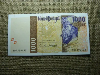 Portugália 1000 Escudo, 1998, EF