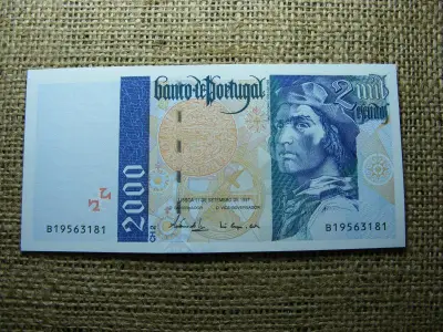 Portugália 2000 Escudo, 1997, UNC