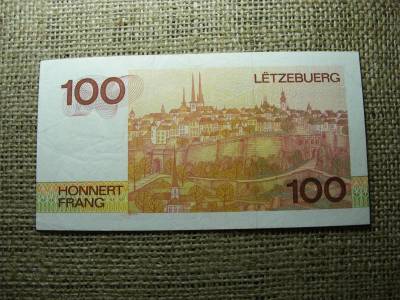 Luxemburg 100 frank, 1980, EF állapot