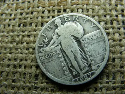 USA 1/4 dollár, 1927, ezüst quarter dollar