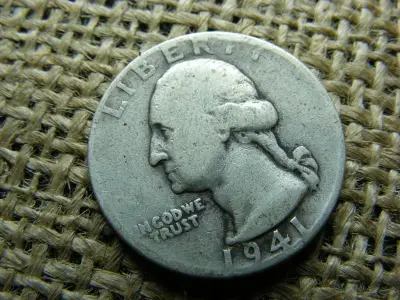 USA 1/4 dollár, 1941, ezüst quarter dollar