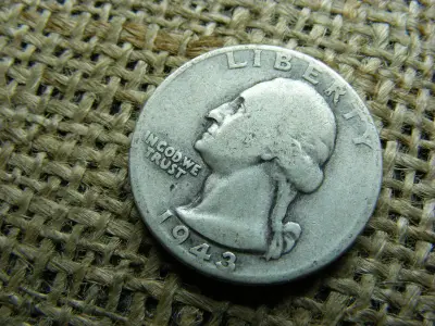 USA 1/4 dollár, 1943 D, ezüst quarter dollar