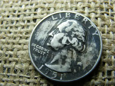USA 1/4 dollár, 1951, ezüst