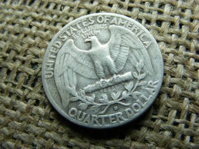USA 1/4 dollár, 1953 D, quarter dollar