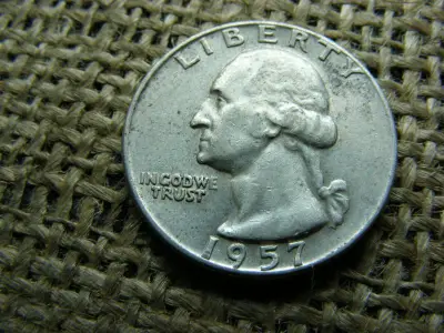 USA 1/4 dollár, 1957 D, Washington Quarter