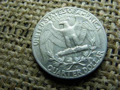 USA 1/4 dollár, 1957 D, Washington Quarter