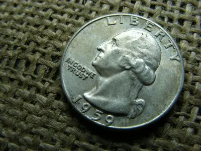 USA 1/4 dollár, 1959, ezüst
