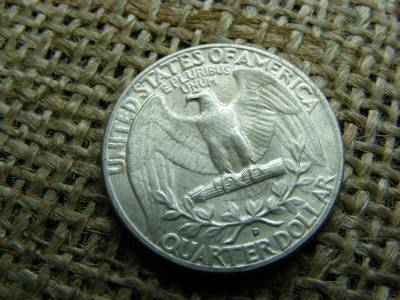 USA 1/4 dollár, 1961 D, Washington Quarter