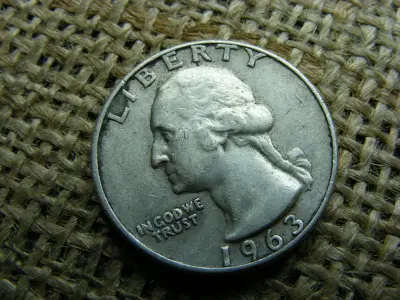 USA 1/4 dollár, 1963 D, quarter dollar