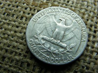 USA 1/4 dollár, 1963 D, quarter dollar