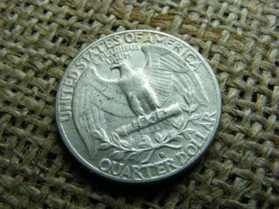 USA 1/4 dollár, 1964 D, ezüst quarter dollar