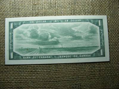 Kanada 1 dollár bankjegy, 1954, M/Y csere, VF+