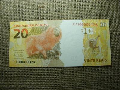 Brazília 20 reál bankjegy, 2017-2018, UNC