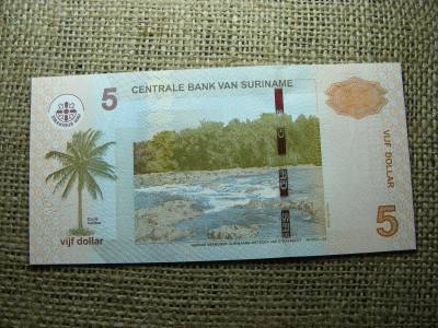 Suriname 5 dollár, 2010, UNC