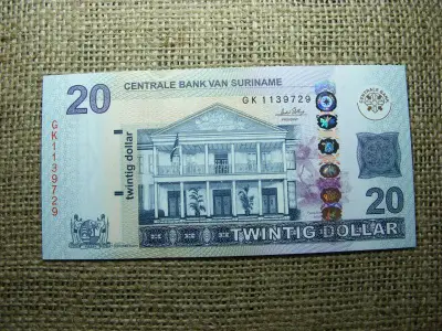 Suriname 20 dollár, 2010, UNC