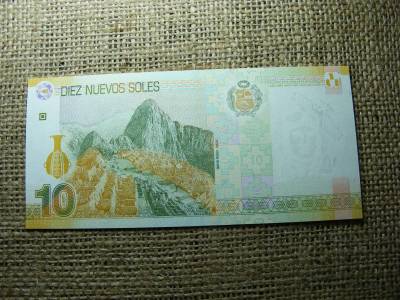 Peru 10 sol bankjegy, 2009, UNC állapot