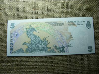 Argentína 5 peso bankjegy, 2011, UNC