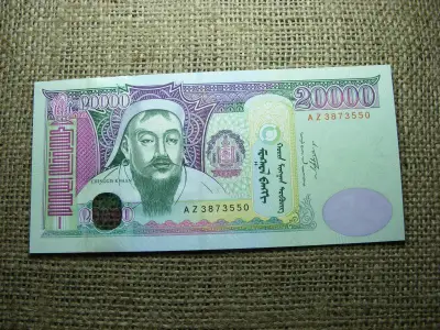 Mongólia 20000 tugrik, 2009, UNC, A3
