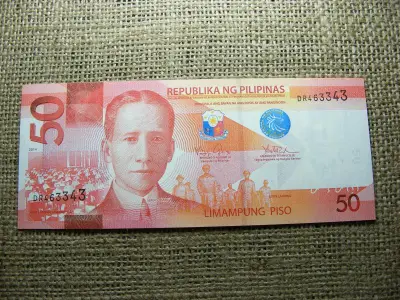 Fülöp-szigeteki 50 piso bankjegy, 2014, UNC