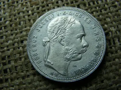 Ferenc József, 1 forint, 1881 KB, ezüst