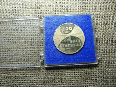 Ezüst 200 forint, 1975, PP, MTA