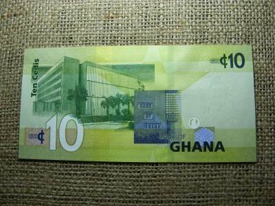 Ghána 10 cedi bankjegy, 2019, UNC, (A5)