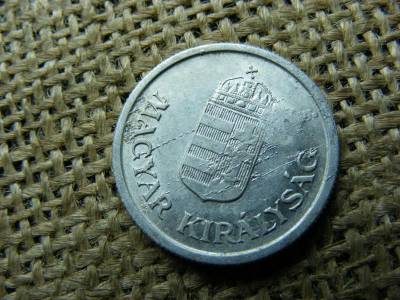 1 pengő, 1941, sarló-kalapács beütés