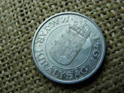 2 pengő, 1941, sarló-kalapács beütés
