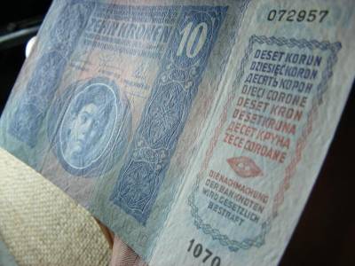 10 korona bankjegy, 1915, nagyon szép állapot