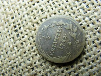 II. József 1/2 krajcár, 1782, S