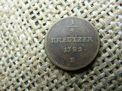 II. József 1/2 krajcár, 1782 B