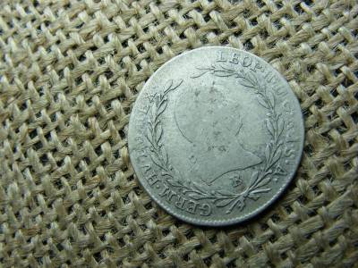 II. Lipót ezüst 10 krajcár, 1792 B, ritka