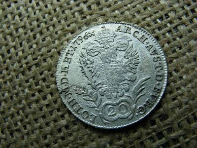 Ferenc, 20 krajcár, 1796, ezüst