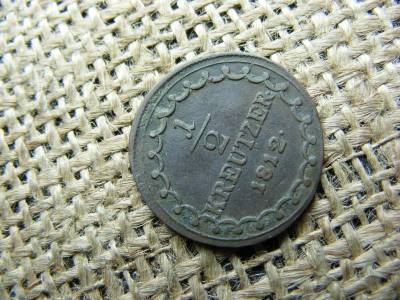 Ferenc, 1/2 krajcár 1812 S, Habsburg érme